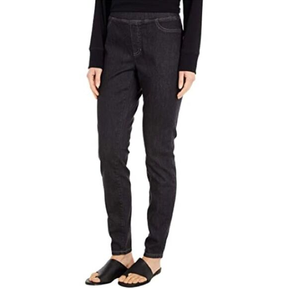 EILEEN Fisher Organic Soft Cotton Denim Jeggings - Picture 2 of 6